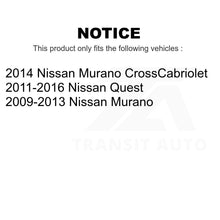 Load image into Gallery viewer, Front Hub Bearing Assembly And Link Kit For Nissan Murano Quest
