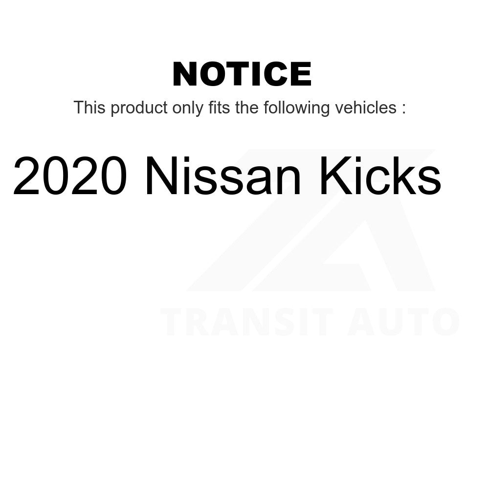 Front Wheel Bearing And Tie Rod End Kit For 2020 Nissan Kicks