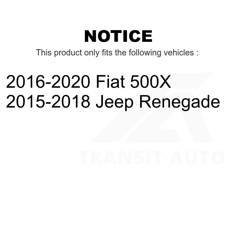 Front Wheel Bearing And Tie Rod End Kit For Jeep Renegade Fiat 500X