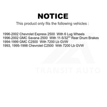 Charger l&#39;image dans la galerie, Front Disc Brake Rotors And Hub Pair For Chevrolet C2500 Express 2500 GMC Savana