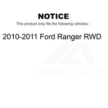 Charger l&#39;image dans la galerie, Front Disc Brake Rotors And Hub Assembly Pair For 2010-2011 Ford Ranger RWD