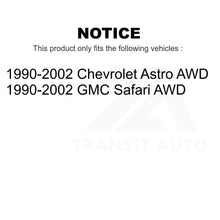 Charger l&#39;image dans la galerie, Front Disc Brake Rotors Pair For 1990-2002 Chevrolet Astro GMC Safari AWD