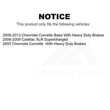 Charger l&#39;image dans la galerie, Front Disc Brake Rotors Pair For Chevrolet Corvette Cadillac XLR