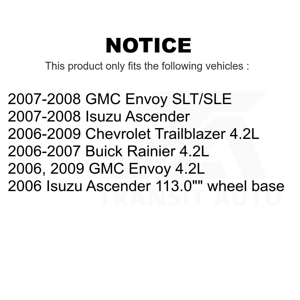 Front Brake Rotors Pair For Chevrolet Trailblazer GMC Envoy Buick Rainier Isuzu