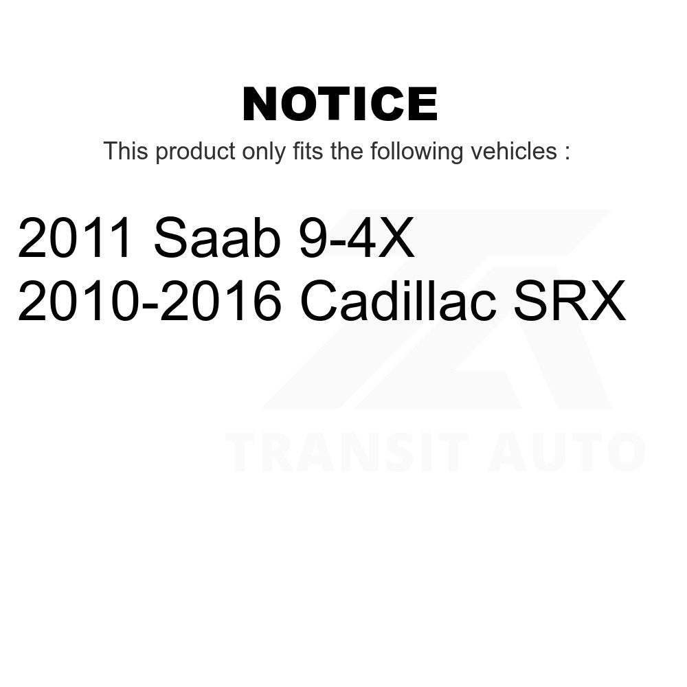 Front Disc Brake Rotors Pair For Cadillac SRX Saab 9-4X