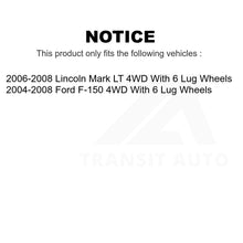 Load image into Gallery viewer, Front Disc Brake Rotor Pair For Ford F-150 Lincoln Mark LT With 6 Lug Wheels 4WD