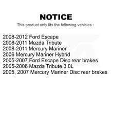 Load image into Gallery viewer, Front Disc Brake Rotors Pair For Ford Escape Mercury Mariner Mazda Tribute