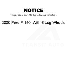 Load image into Gallery viewer, Front Disc Brake Rotors Pair For 2009 Ford F-150 With 6 Lug Wheels