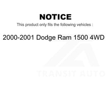 Load image into Gallery viewer, Front Disc Brake Rotors Pair For 2000-2001 Dodge Ram 1500 4WD