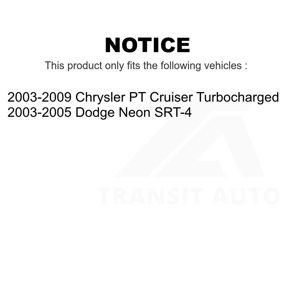 Front Disc Brake Rotors Pair For Chrysler PT Cruiser Dodge Neon