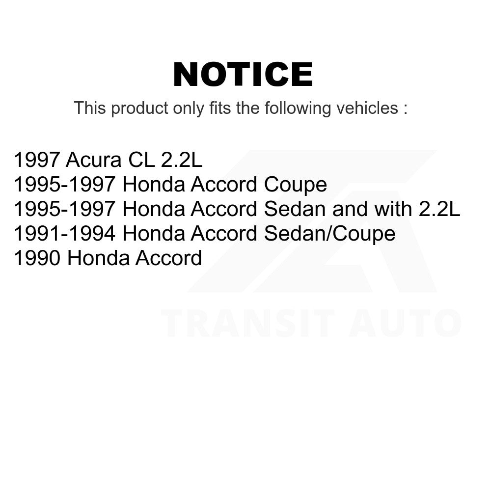 Front Disc Brake Rotors Pair For Honda Accord Acura CL