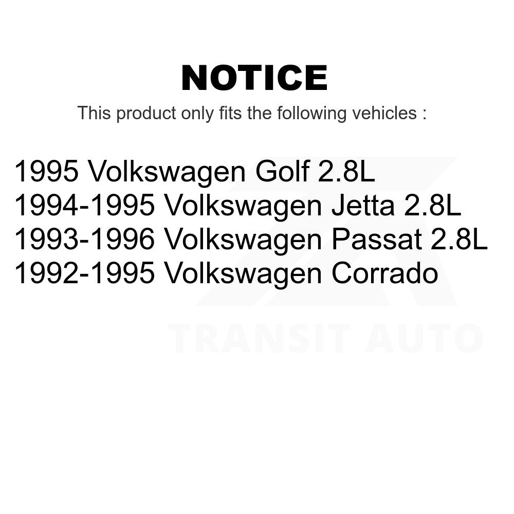 Front Disc Brake Rotors Pair For Volkswagen Jetta Passat Corrado Golf