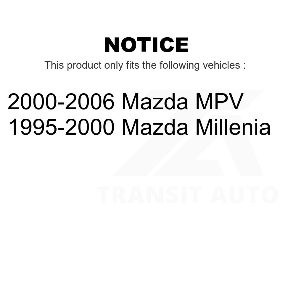 Front Disc Brake Rotors Pair For Mazda MPV Millenia