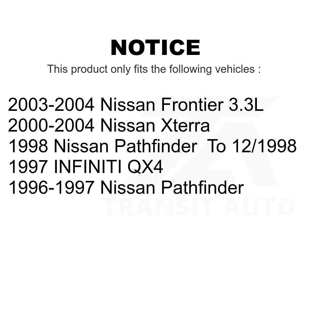 Front Disc Brake Rotors Pair For Nissan Xterra Frontier Pathfinder INFINITI QX4