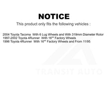 Load image into Gallery viewer, Front Disc Brake Rotors Pair For Toyota 4Runner Tacoma