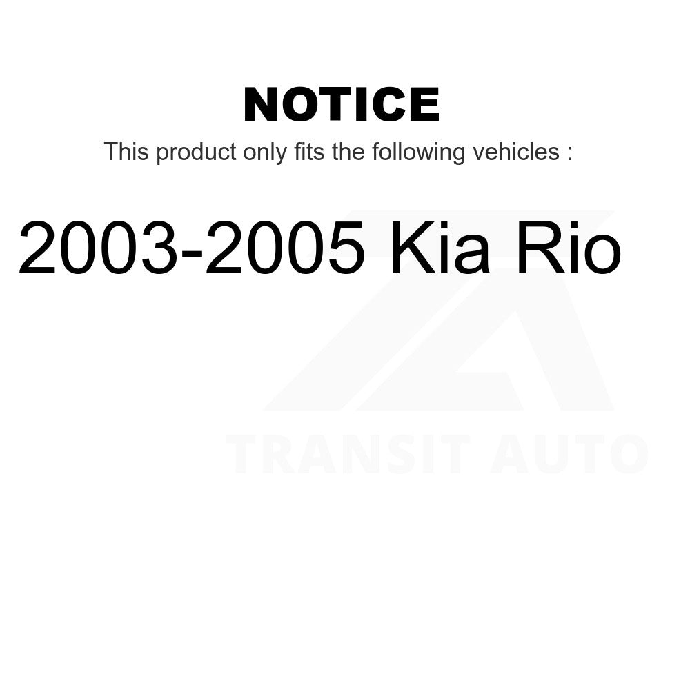 Front Disc Brake Rotors Pair For 2003-2005 Kia Rio
