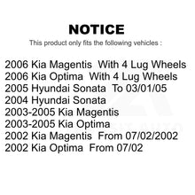 Load image into Gallery viewer, Front Disc Brake Rotors Pair For Hyundai Sonata Kia Optima Magentis