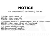 Load image into Gallery viewer, Front Disc Brake Rotors Pair For Subaru Forester Outback Legacy