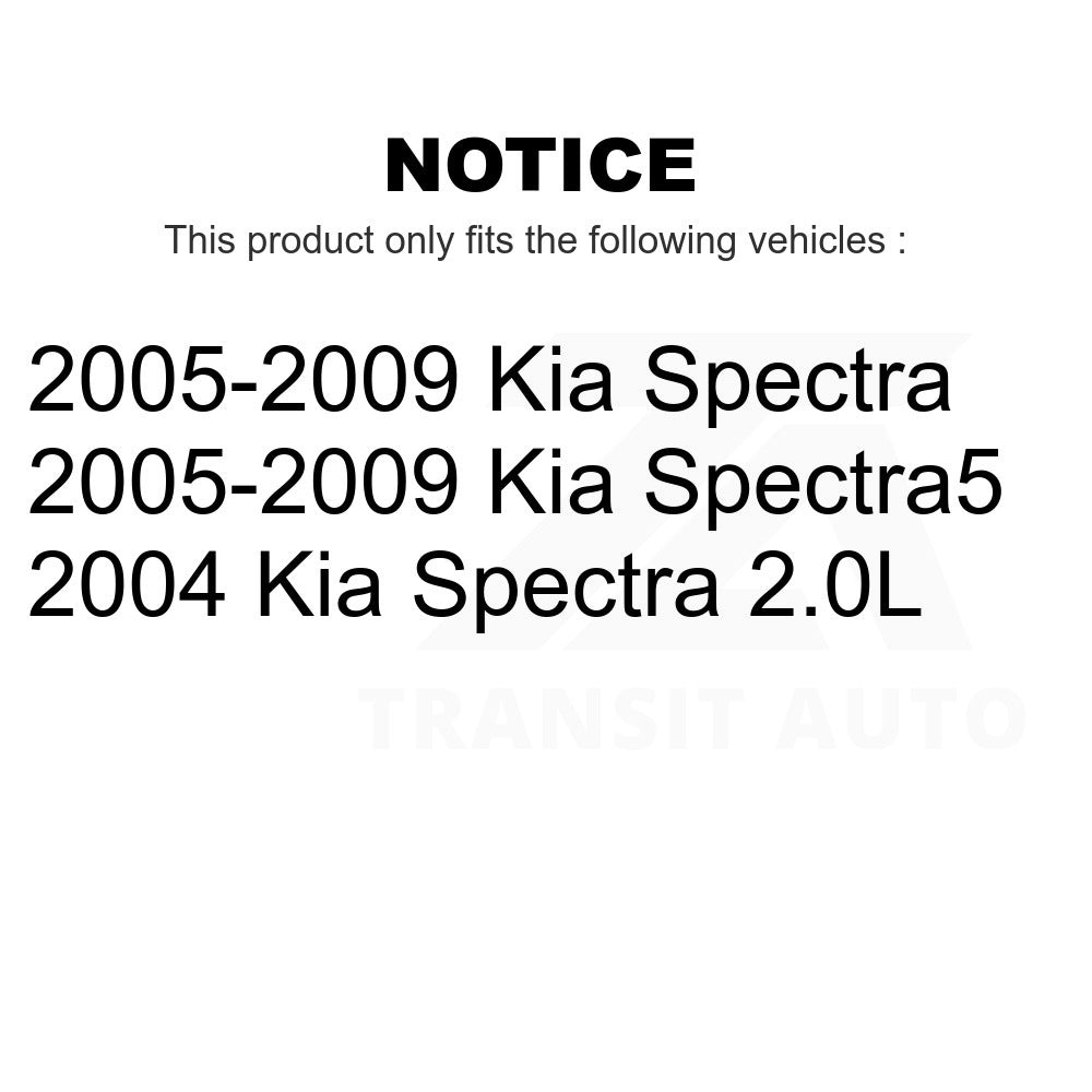 Front Disc Brake Rotors Pair For Kia Spectra Spectra5