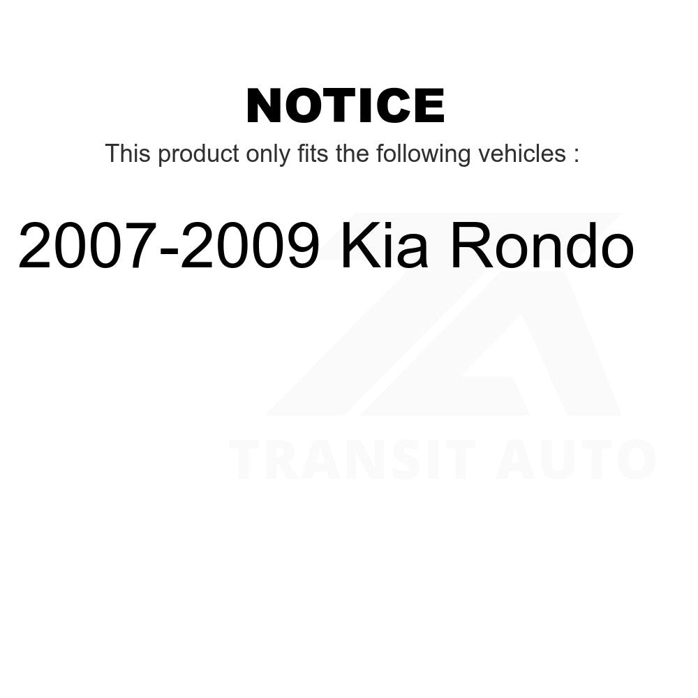 Front Disc Brake Rotors Pair For 2007-2009 Kia Rondo