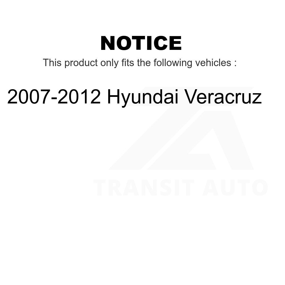 Front Disc Brake Rotors Pair For 2007-2012 Hyundai Veracruz