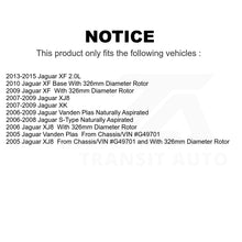 Load image into Gallery viewer, Front Disc Brake Rotors Pair For Jaguar XF XJ8 S-Type XK Vanden Plas