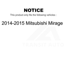 Load image into Gallery viewer, Front Disc Brake Rotors Pair For 2014-2015 Mitsubishi Mirage