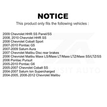 Load image into Gallery viewer, Rear Brake Rotor Pair For Chevrolet Malibu Pontiac G6 Cobalt Saturn Ion HHR Aura