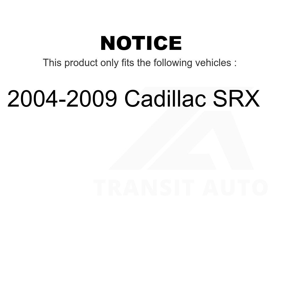 Rear Disc Brake Rotors Pair For 2004-2009 Cadillac SRX
