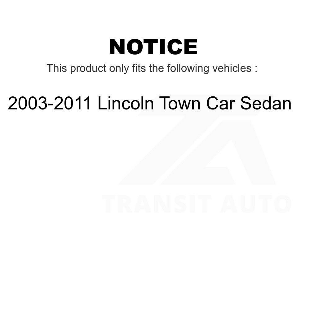 Rear Disc Brake Rotors Pair For 2003-2011 Lincoln Town Car Sedan