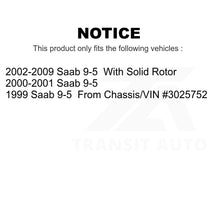 Load image into Gallery viewer, Rear Disc Brake Rotors Pair For Saab 9-5