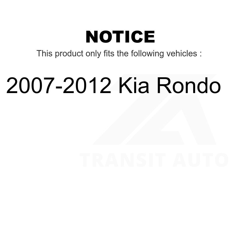 Rear Disc Brake Rotors Pair For 2007-2012 Kia Rondo