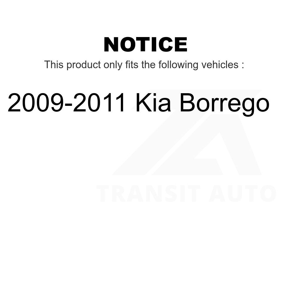 Rear Disc Brake Rotors Pair For 2009-2011 Kia Borrego