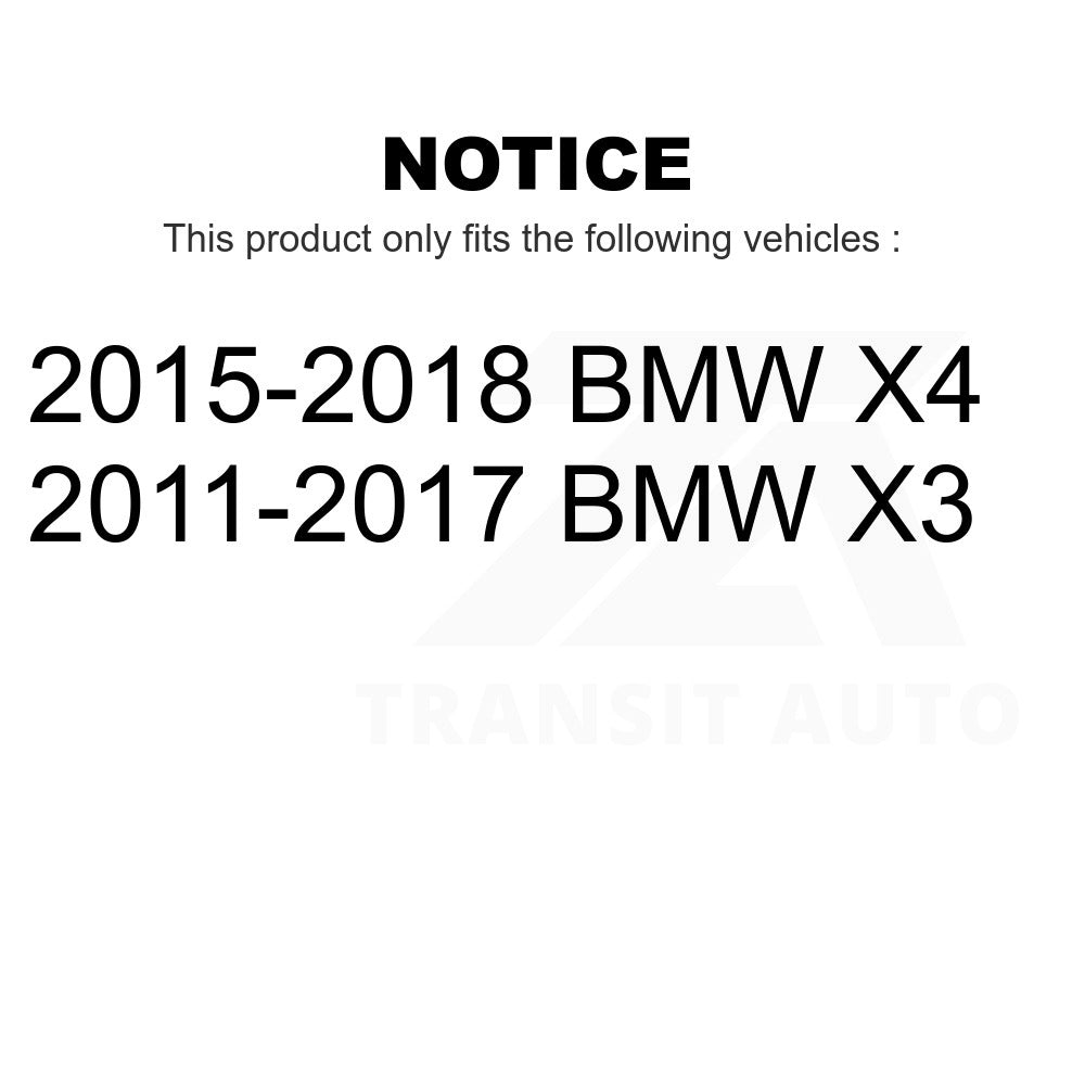 Paire de disques de frein à disque arrière pour BMW X3 X4 