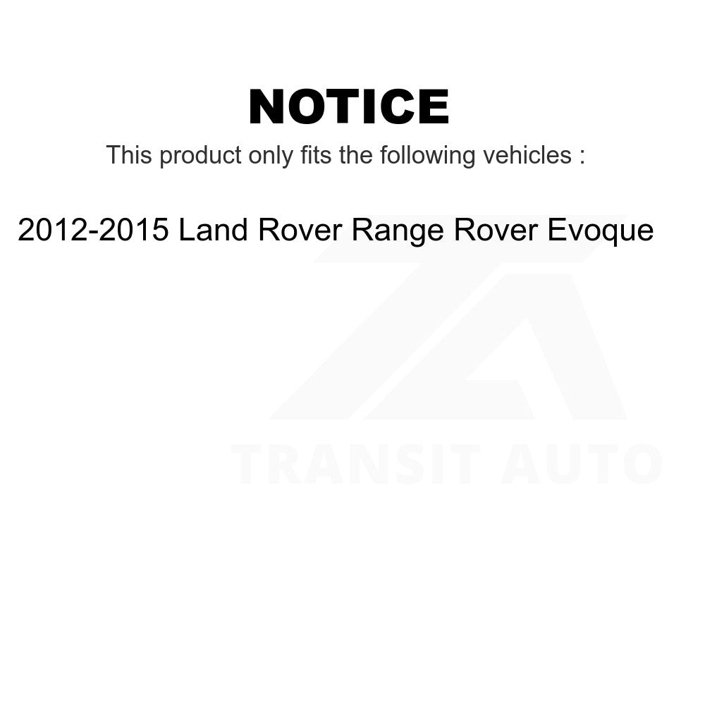 Paire de rotors de frein à disque arrière pour Land Rover Range Evoque 2012-2015 