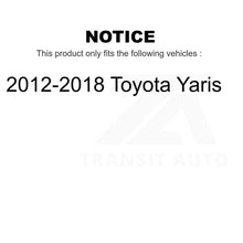 Charger l&#39;image dans la galerie, Paire de rotors de frein à disque arrière pour Toyota Yaris 2012-2018 