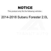 Load image into Gallery viewer, Rear Disc Brake Rotors Pair For 2014-2018 Subaru Forester 2.0L