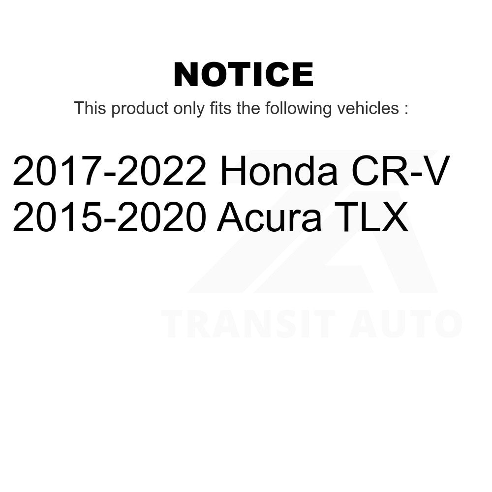 Rear Disc Brake Rotors Pair For Honda CR-V Acura TLX