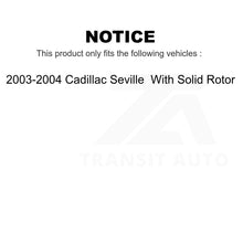 Load image into Gallery viewer, Front Rear Disc Brake Rotors Kit For 2003-2004 Cadillac Seville With Solid Rotor