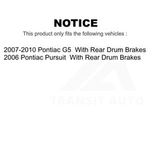 Load image into Gallery viewer, Front Rear Disc Brake Rotors Kit For Pontiac G5 Pursuit