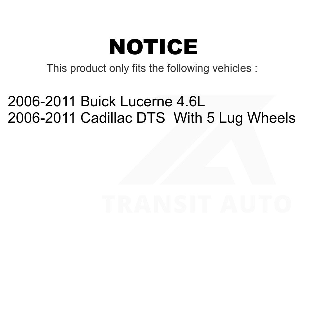 Front Rear Disc Brake Rotors Kit For 2006-2011 Buick Lucerne Cadillac DTS