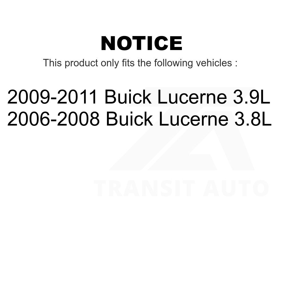 Front Rear Disc Brake Rotors Kit For Buick Lucerne