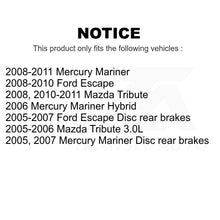 Load image into Gallery viewer, Front Rear Disc Brake Rotors Kit For Ford Escape Mercury Mariner Mazda Tribute