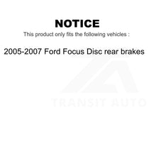 Charger l&#39;image dans la galerie, Front Rear Disc Brake Rotors Kit For 2005-2007 Ford Focus rear brakes