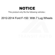 Load image into Gallery viewer, Front Rear Disc Brake Rotors Kit For 2012-2014 Ford F-150 With 7 Lug Wheels