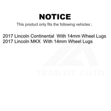 Charger l&#39;image dans la galerie, Front Rear Disc Brake Rotor Kit For Lincoln MKX Continental With 14mm Wheel Lugs