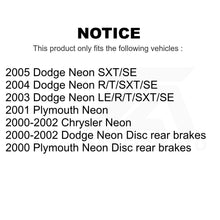 Load image into Gallery viewer, Front Rear Disc Brake Rotors Kit For Neon Dodge Plymouth Chrysler