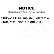 Charger l&#39;image dans la galerie, Kit de rotors de frein à disque avant et arrière pour Mitsubishi Galant 2004-2006 2,4 l 