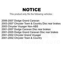 Load image into Gallery viewer, Front Rear Disc Brake Rotors Kit For Dodge Grand Caravan Chrysler Town &amp; Country