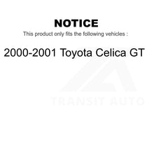 Load image into Gallery viewer, Front Rear Disc Brake Rotors Kit For 2000-2001 Toyota Celica GT